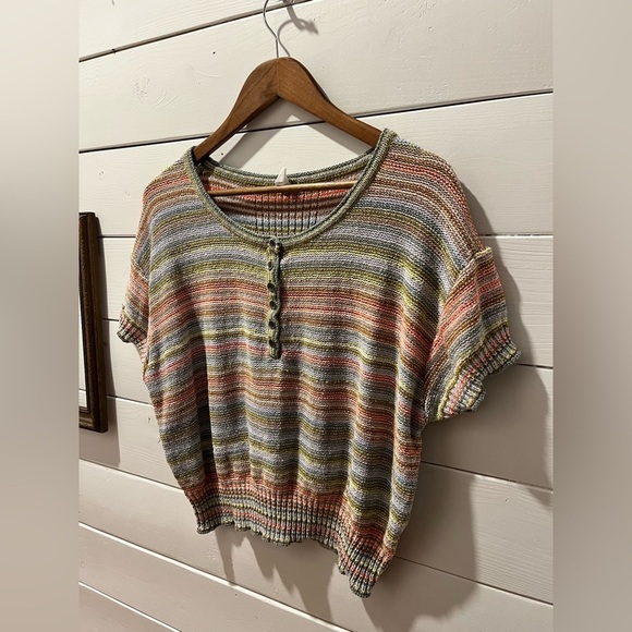 📍 DAILY PRACTICE Anthropologie multicoloured knit size S - Picture 9 of 10
